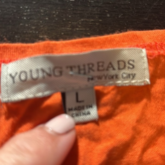 Young Thread NYC size Large with lace sleeve ends. Cute bathing suit coverup.GUC - Picture 2 of 2